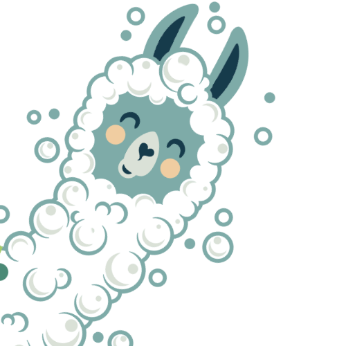 Llaina the Green Llama mascot